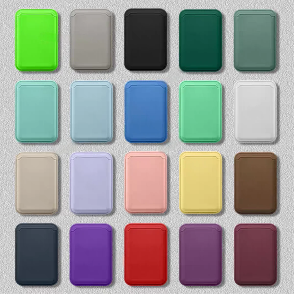 Liquid Silicone Magnetic Card Holder Wallet and Case Attachment
