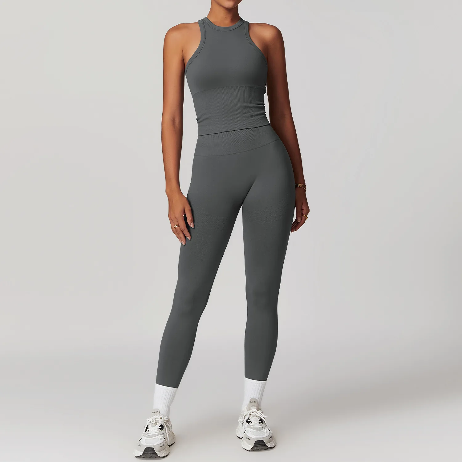 2pcs Seamless Yoga Set Gym Clothes Athletic Wear Yoga Suits For Women Fitness Set Tracksuits Sports Bra Gym Leggings Sportswear 2