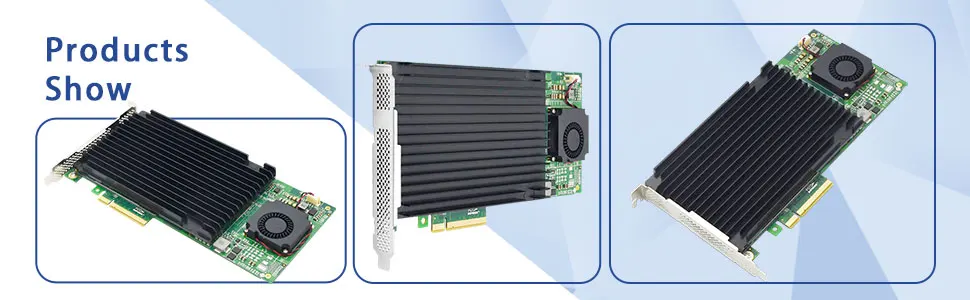 PCIe3.0 X8 zu 4 M.2 NVMe SSD Adapter mit PLX PEX8724 PCI Express 3.0 X8 Switch für 4 Ports M.2 Adapterkarte---STC PE382-4I – Detail 4