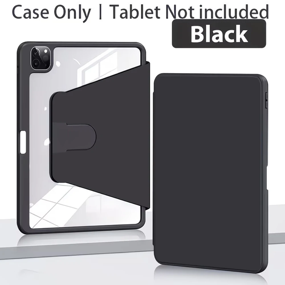 Swiveling 360° Rotation Tablet Cover for iPad Air, iPad, and iPad Pro