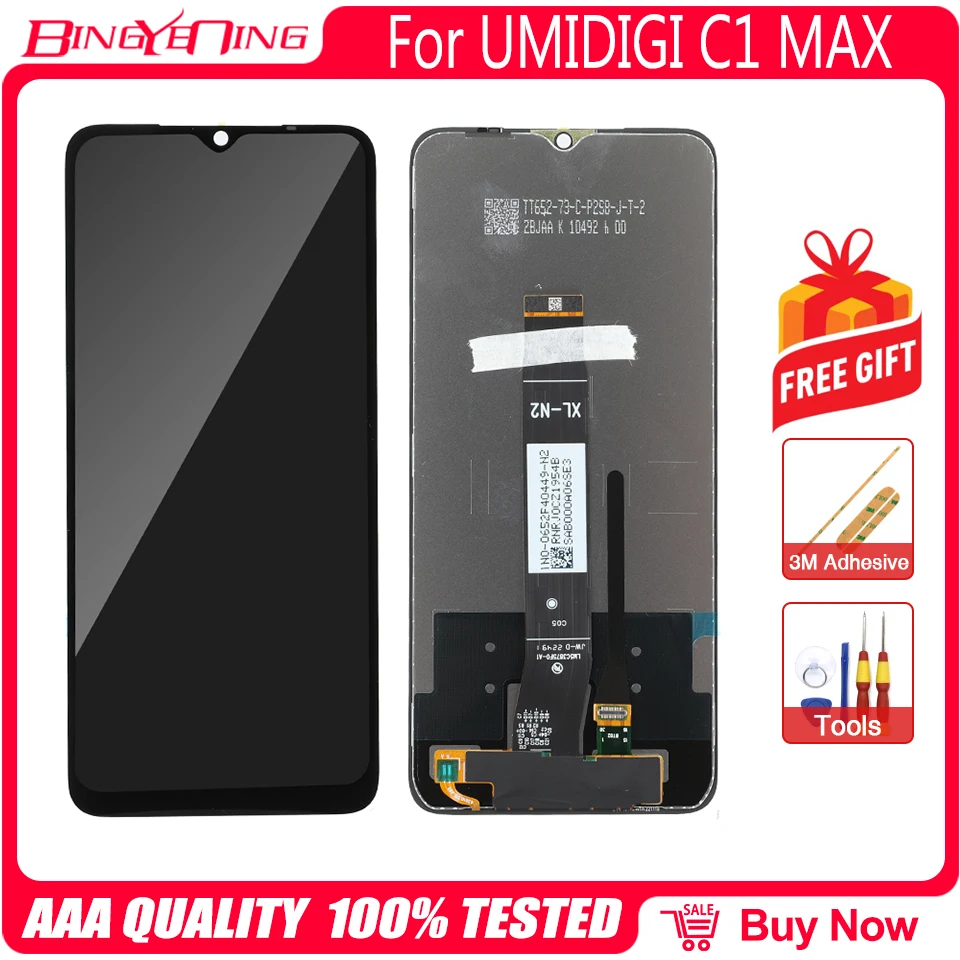 6.52-Inch LCD Display with Touch Screen Digitizer and Frame Assembly