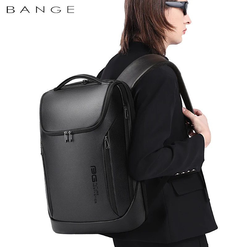 Genuine Leather Backpack Men Business 15.6inch Laptop Backpack Large Capacity  Bag Male Backpack Fashion рюкзак 2024 mochila 2