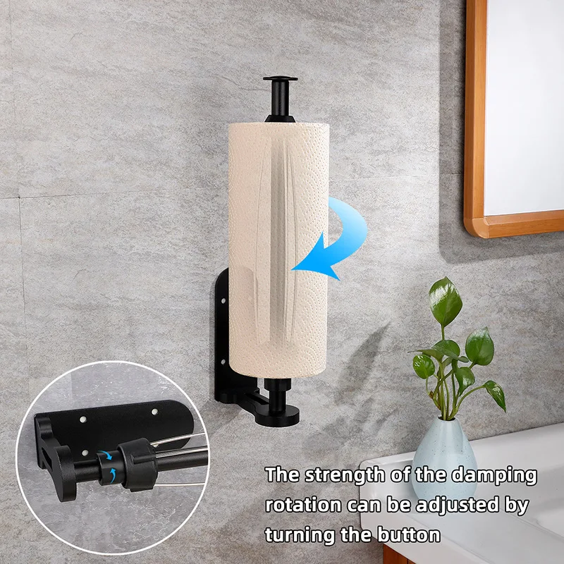 Stainless Steel Paper Towel Holder Self Adhesive Toilet Roll Paper Holder No Punching Kitchen Bathroom Lengthen Storage Rack paper towel holder toilet paper holder toilet paper rack toilet roll holder paper towel rack