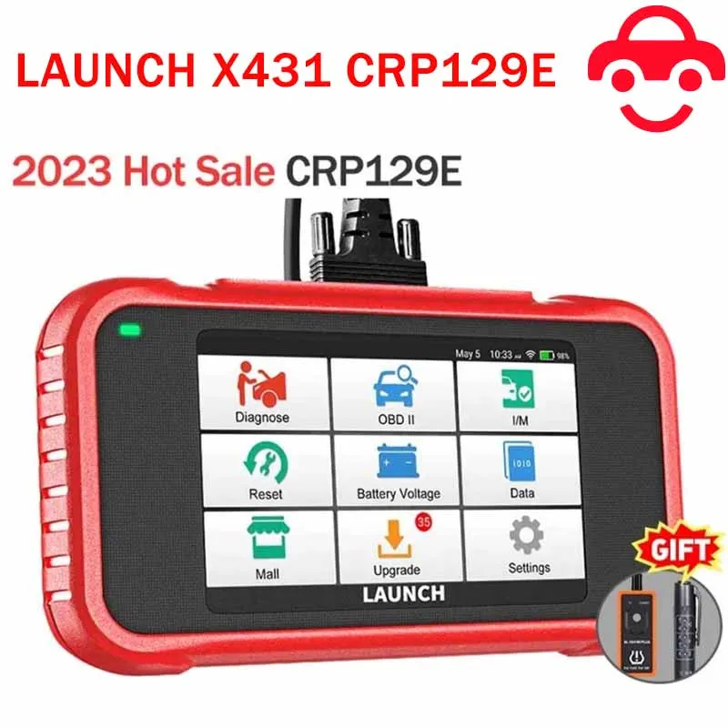 LAUNCH X431 CRP129E OBD2 Scanner Car Diagnostic Tool Oil SAS EPB TPMS Reset Creader 129E OBDII Code Reader CRP129/CRP919E