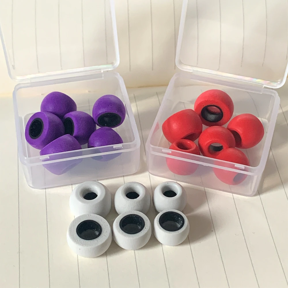 3Pair Replacement Memory Foam Eartips 6.5mm LMS Earbuds For TWS In ear