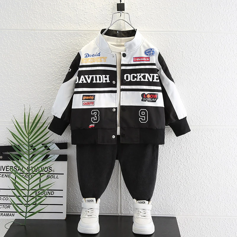 

Free Shipping Fashion Boys Motorcycle Jacket Kids Coat Children Autumn Waterproof Coat Hit Color Stitching Locomotive Jacket