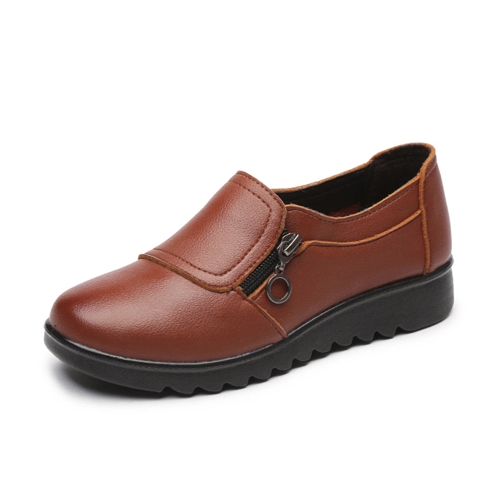 

Elderly Walking Flat Shoes Breathable Thick Sole Sneakers Suitable for Going Beach Side Wear