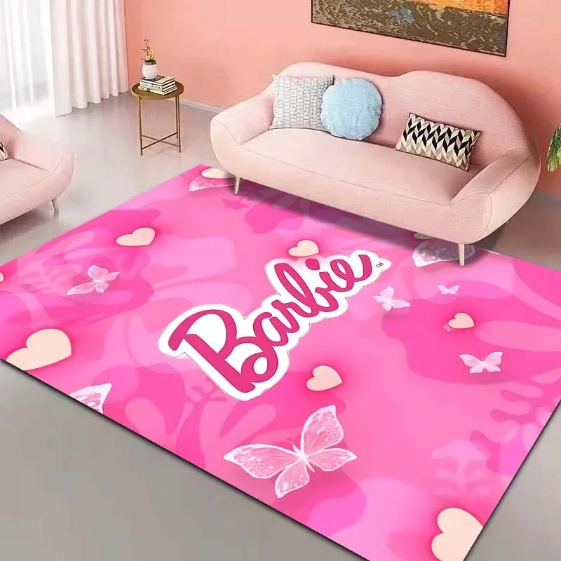 17 Styles Barbie Pink Rug Carpet for Living Room Girls Bedroom Kid's Room Home Decor Area Rug Non-slip Mat Sofa Mat Pink Decor floor mat,plush rug,decorative carpet,non slip carpet,kids carpet