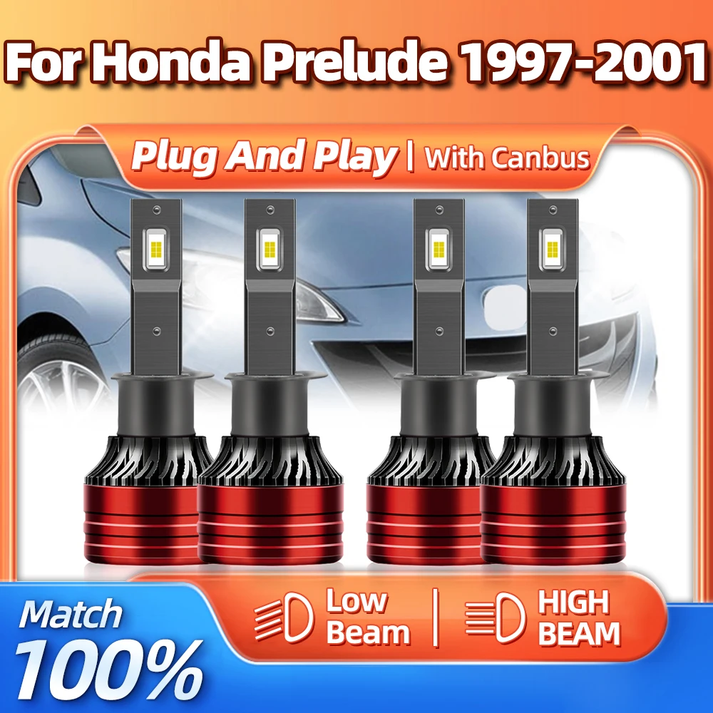

СВЕТОДИОДНЫЕ Лампы Canbus для фар, 240 Вт, 6000 лм, турболампа 12 В, 1997 к, белые Автомобильные фары для Honda preзапуд 1998, 1999, 2000, 2001