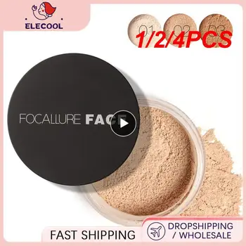 1/2/4PCS Face Loose Powder Mineral 3 Colors Waterproof Matte Setting Finish Makeup Oil-control Professional Womes Cosmetics