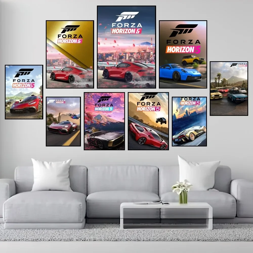 Gioco F-Forza H-Horizon 5 Poster Stampe Pittura Murale Camera Da Letto Soggiorno Decorazione Ufficio Casa