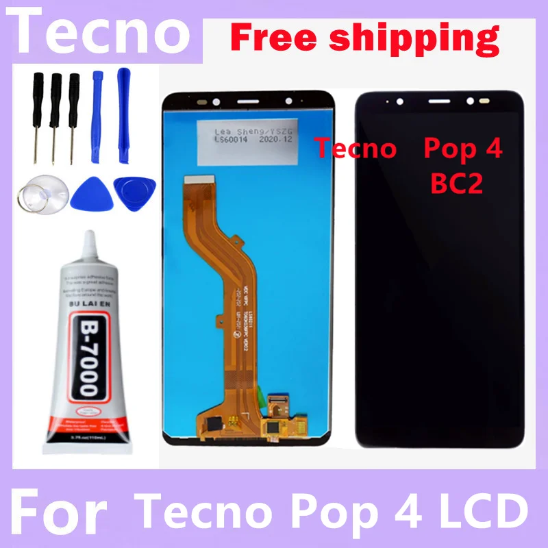 

For infinix Tecno POP 4 BC2 LCD Display Touch Screen Digitizer Assembly For infinix Tecno POP 4 BC2 lcd Replacement Display