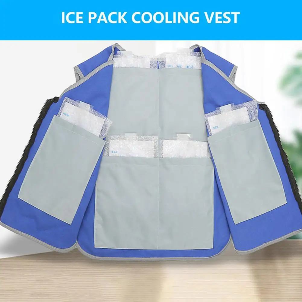 Cooling Ice Vest Summer Outdoor Activities Cooling Ice Vest With 24 Ice Bags For Men Women Hot Summer Outdoor Working