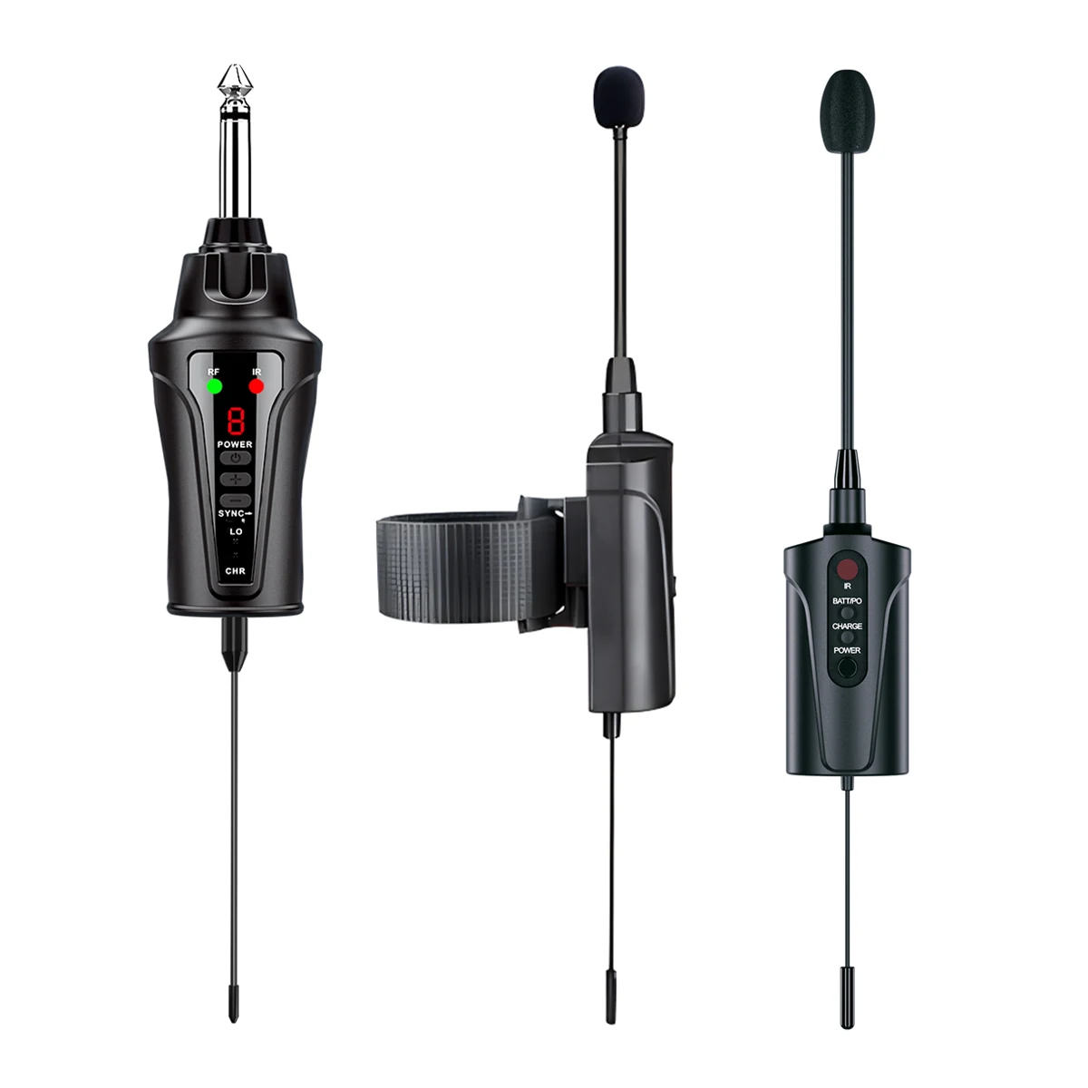 Wireless Flute Microphone System UHF for Flutist Playing Stage Performance Recording flute microphone system
