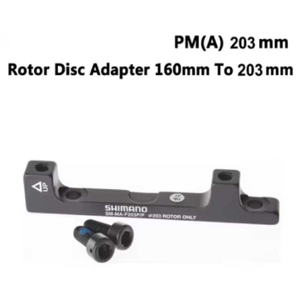 SHIMANO Original Disc Brake Adapter PM A Pillar Disc Brake Bracket For 180mm 203mm Rotor RT86 RT81 RT56 F180P/P2 F203P/PM mountain bicycle disc brake
