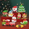 Christmas Gifts Micro Building Block Series Santa Claus Reindeer Puzzle Assembling Bricks Table Decoration Toys Children Kids 3