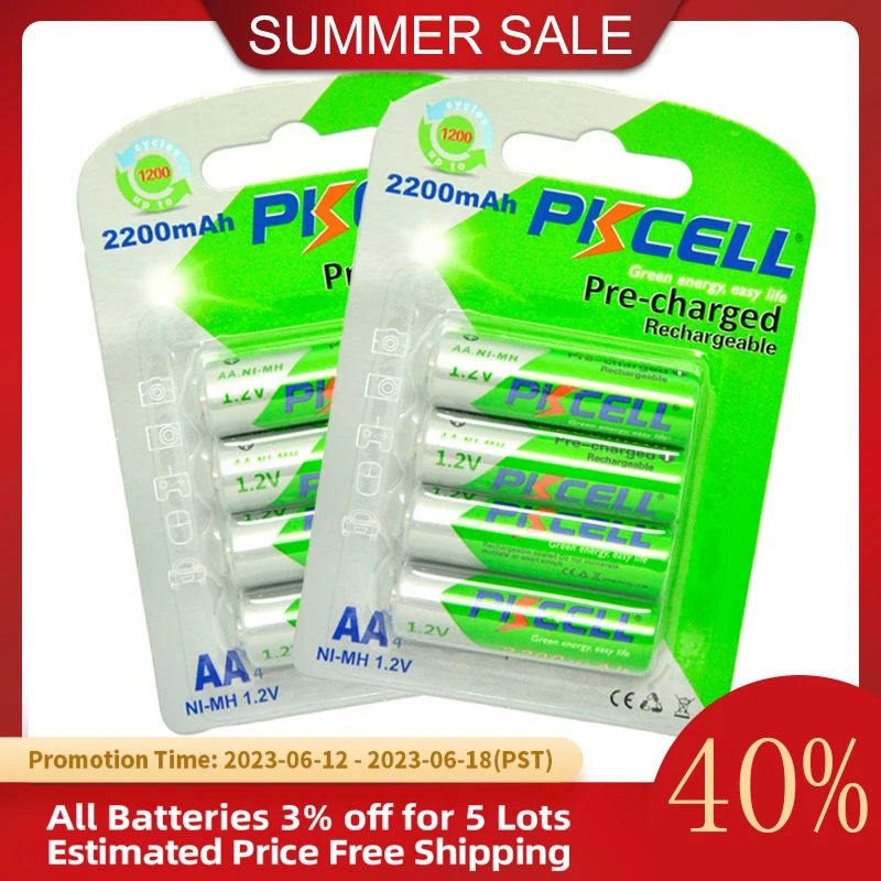 8pcs Aa Battery Rechargeable Batteries 1.2v - Топ товаров с Али