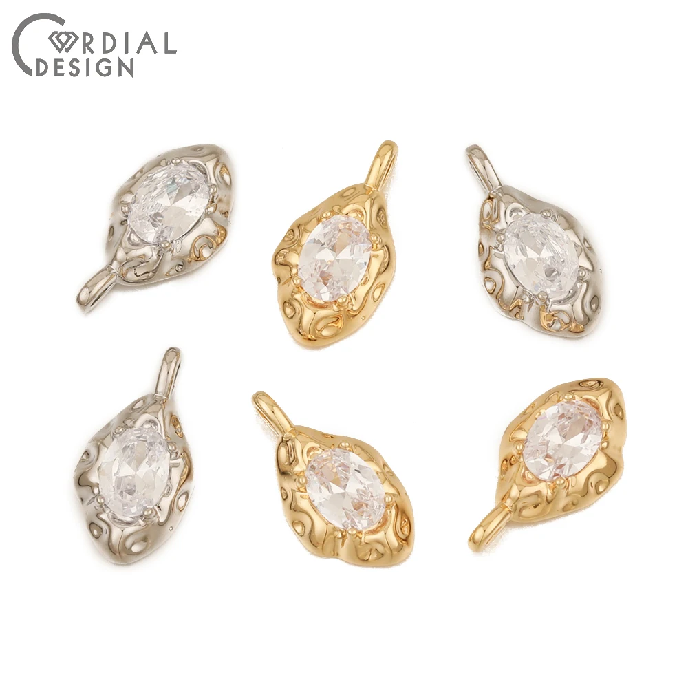 Cordial Design 20Pcs 11*20MM Jewelry Accessories/CZ Charms/Hand Made/Genuine Gold Plating/Rhinestone Pendant/DIY Earrings Making 1 Cordial Design 20Pcs 11*20MM Jewelry Accessories/CZ Charms/Hand Made/Genuine Gold Plating/Rhinestone Pendant/DIY Earrings Making - cordial