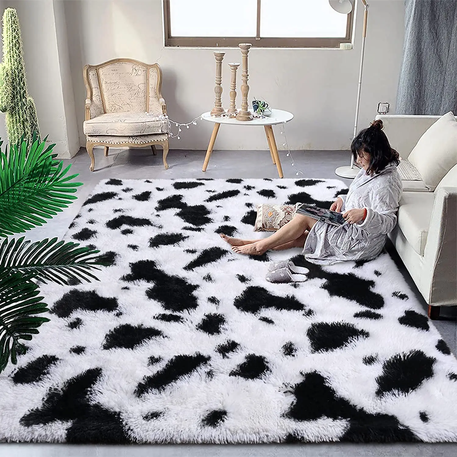 CowplushthickcarpetchildrenroomdecorfluffycarpetsLivingroom