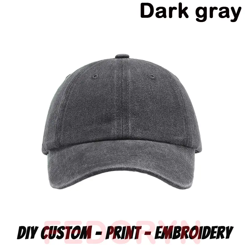 Fedoryn Custom Logo Baseball Cap for Men and Women DIY Design Letter Embroidery Retro Hat Customize Cap Graphic Print Wholesale - Image 17