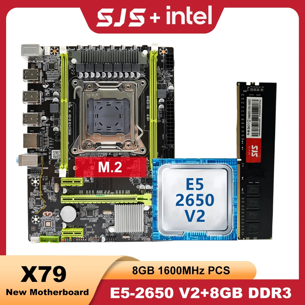 SJS X79 E5 2650 V2 DDR3 8GB LGA 2011 Intel Xeon E5 CPU Processor With