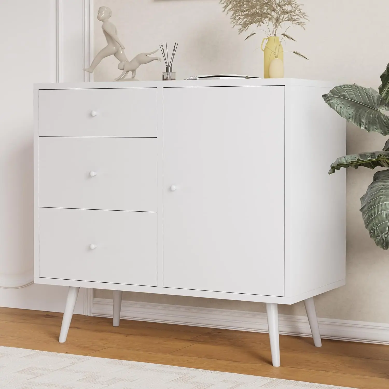 Buffet Cabinet with Storage Drawers and Door