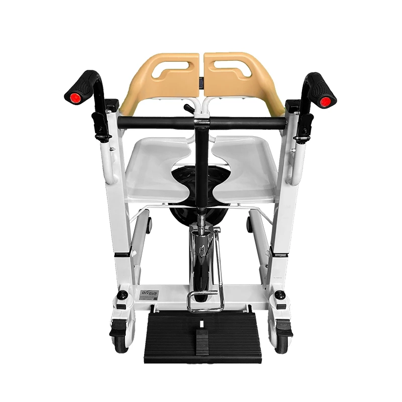 Household 120kg Load Disabled Wheelchair Lift Patient Transfer Machine Hydraulic Toilet Seat Commode Chair 5