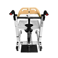 Moving Patient Lifting Toilet Transfer Chair For Elderly Hydraulic Commode Chair For Disabled 2