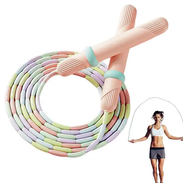 Beaded Jump Rope Skipping Beaded Workout Rope Portable Beaded Speed Jump Rope Gym Jump Rope For Kids Adults Boys And Girls
