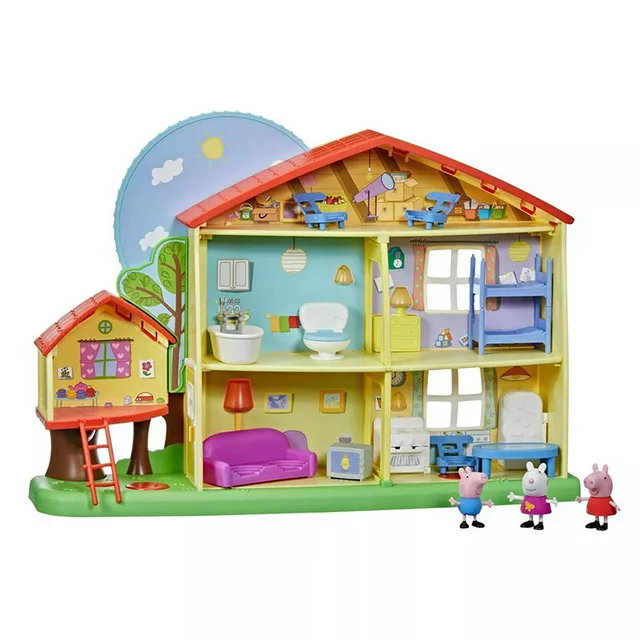 Hasbro Peppa Pig Peppa's Ultimate Play Center Playset Playtime To Bedtime House Kids Only Clubhouse Toy for Children Gift 2