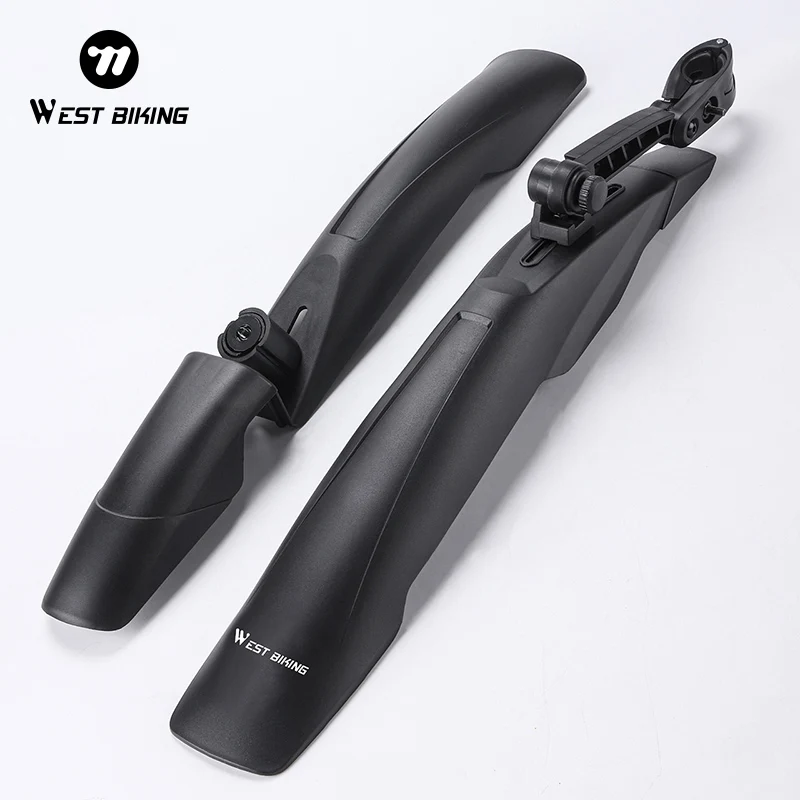 WEST BIKING Widen Bicycle Fender Mountain Bike Mudguard Quick Release For 26/27.5/29 Inch MTB Cycling Protector Bike Accessories