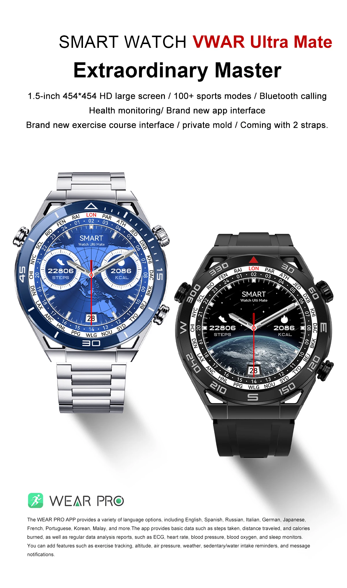 DT Ultra Mate Smart Watch description image