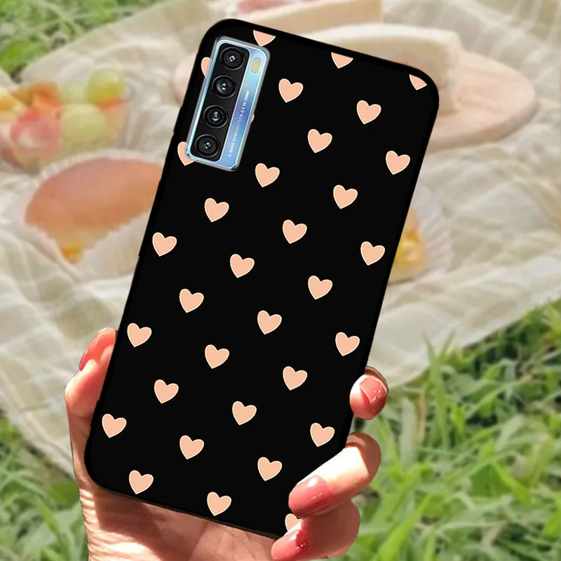 Elegant Black Marble Silicone Soft Case - Protective Bumper Cover