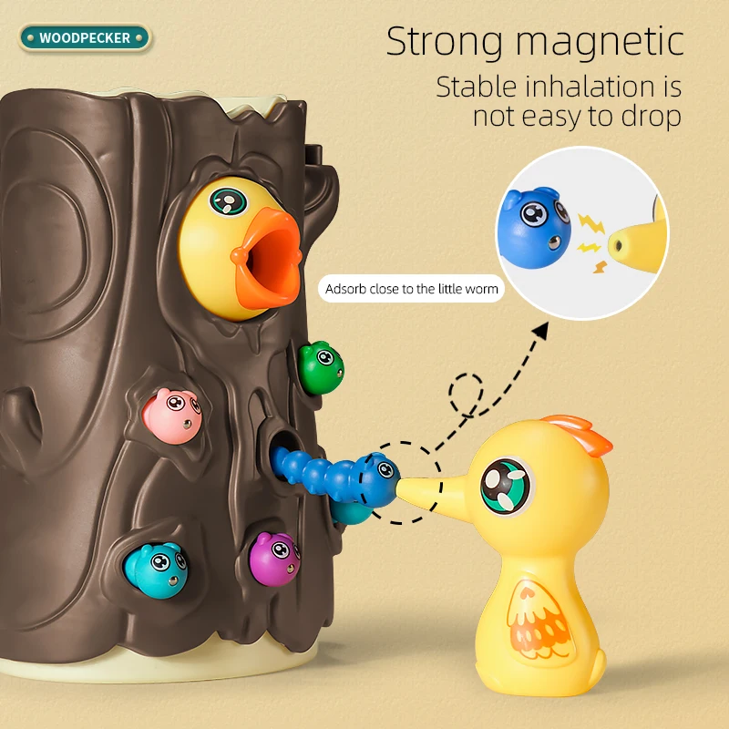 Woodpecker toy bug catching game darling 1-5 years    puzzle children boys and girls hand-eye coordination 6