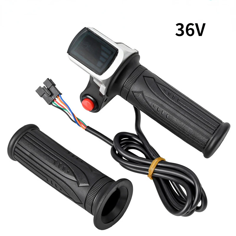 

36V Handlebar Throttle Speed Controller Lcd Display Electric Bicycle Accelerator Accessories