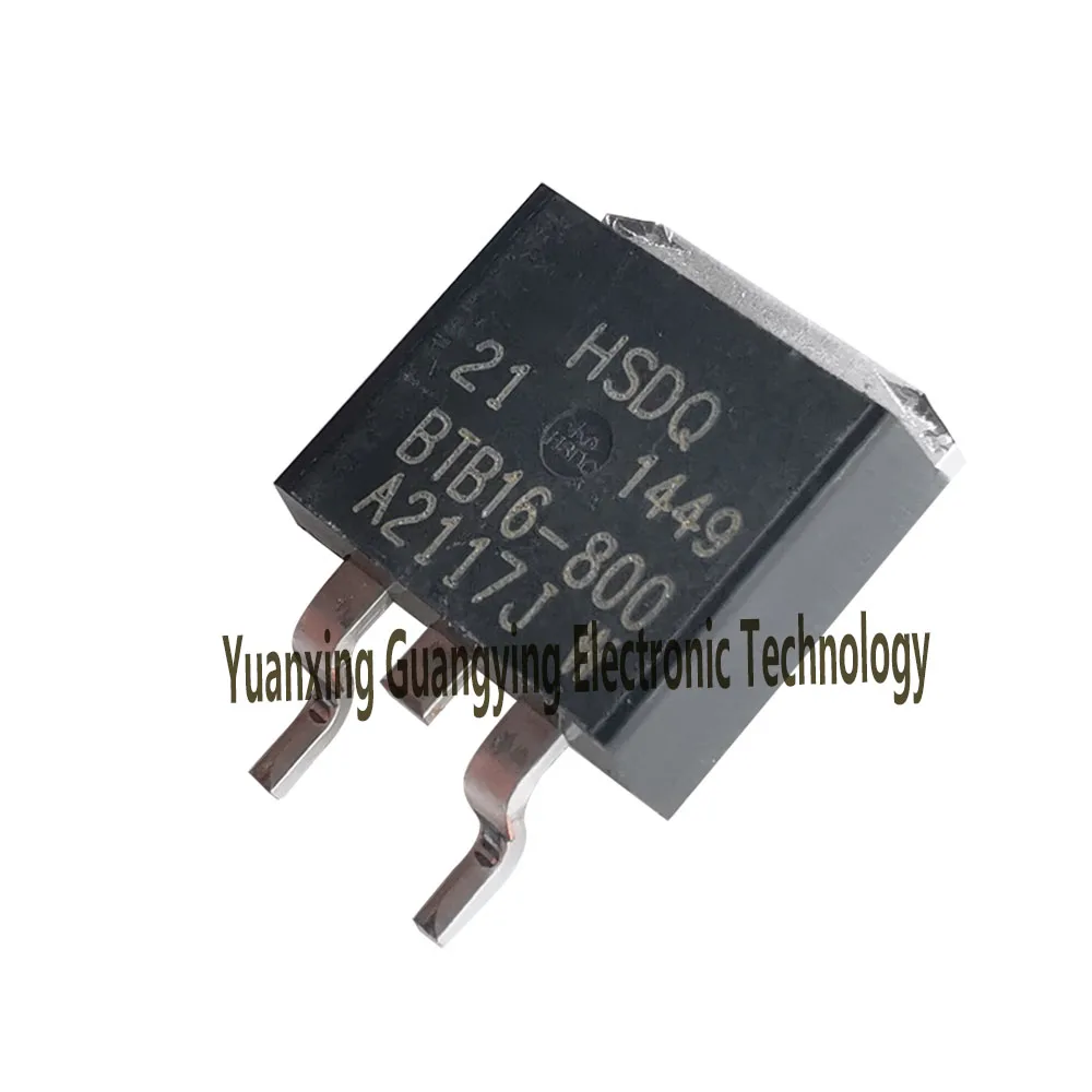 (10 pieces) HSDQ BTB16-800 BTBI6-800 16A/600V SMT TO-263 Bidirectional Thyristor & Original