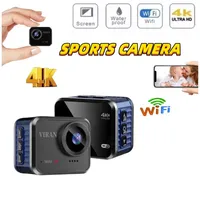 4K HD Mini  Action Camera Wifi Remote Control with screen 10M Waterproof 60FPS 5X zoom DV outdoor Sport Camcorders Drive Recorde 1