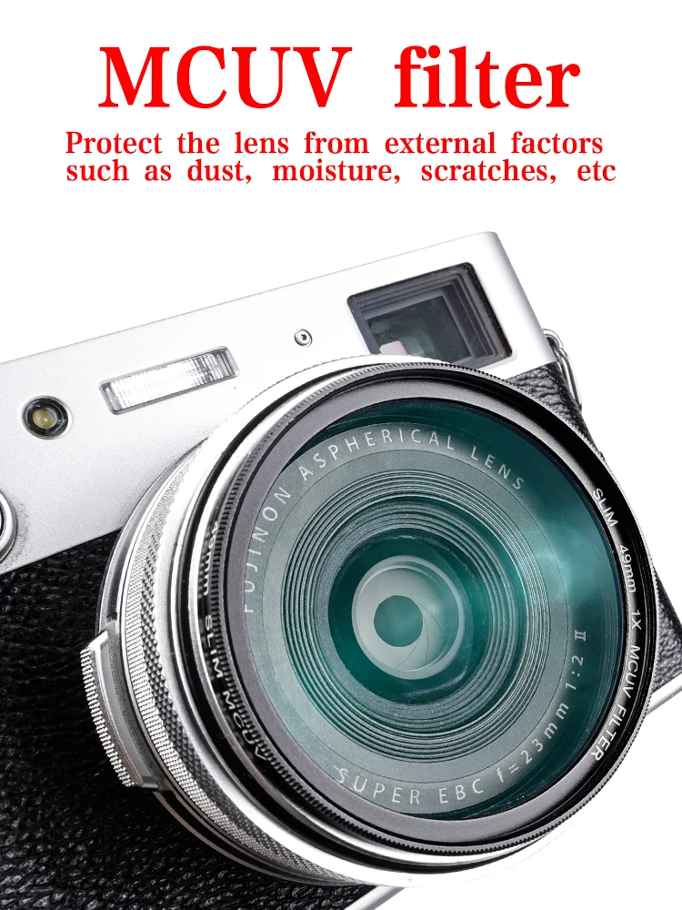 Description Picture 4 of itemAluminum alloy lens hood filter adapter ring X100F X100S X100T X100VI square metal accessories
