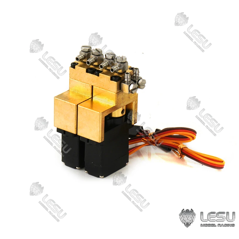 

LESU Brass 2CH Reversing Valve for 1/14 Radio Control LED Hydraulic Excavator Loader Tamiyaya Dumper Truck Model Th16605-SMT3