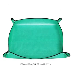 Foldable Waterproof Gardening Transplanting and Potting Mat (Green 100cm)