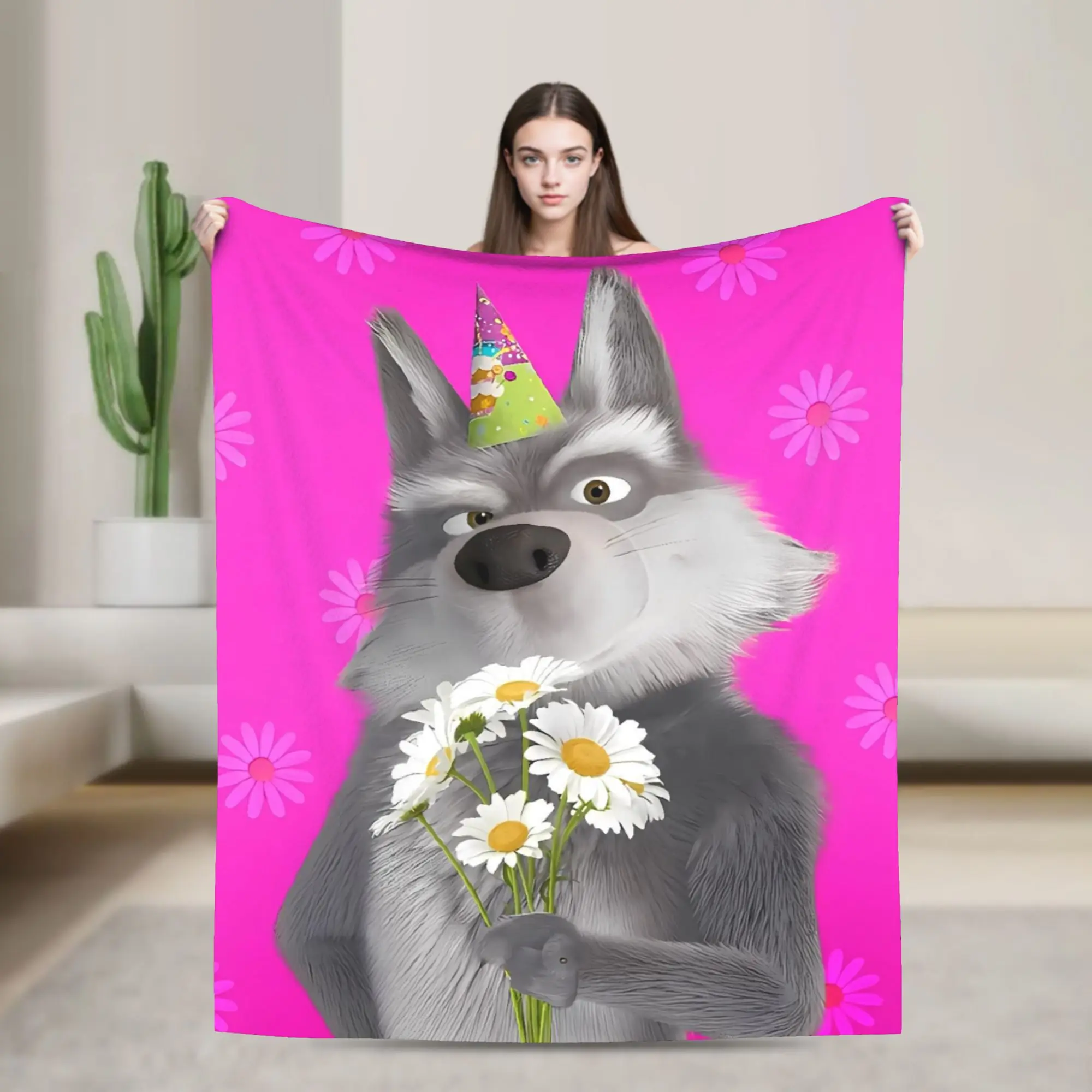 Cozy Plush Flannel Throw Blanket for Sofa, Couch, Bed, or Picnic
