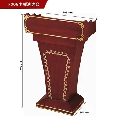 HighQuality Solid Wood Class Furniture Reception Desks Front Desk Cashier Desk Podium Tables Church Lectern Speech Table onsale