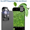 200X Cell Phone Microscope Accessory with CPL Lens, Portable Mini Digital Microscope with LED Light/Universal Clip 4