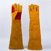 Long Sleeves Leather Welding Heat Resistant Stove Fire and Barbecue Glove Garden Pruning Puncture Resistant Pet Bite Gloves 1