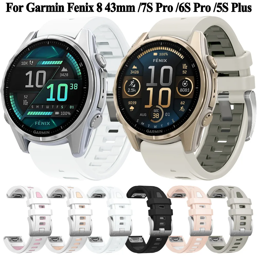 Premium Quickfit Silicone Watch Strap 20mm Band, Versatile and Durable Watchband Bracelet.