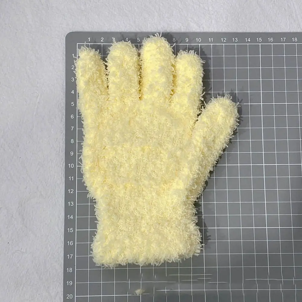 New Coral velvet Coral Velvet Gloves Cycling Winter Star Gloves Cartoon Windproof Gloves Women