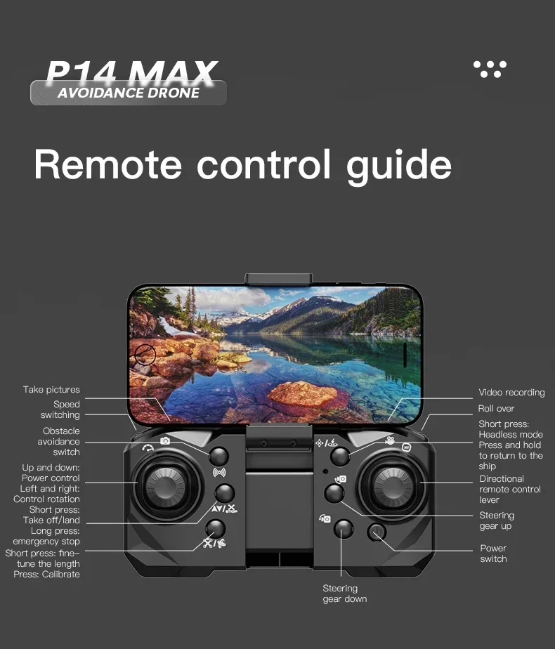 Xiaomi MIJIA P14 Drone Professional 8K GPS Dual Camera 5G Folding Obstacle Avoidance Optical Flow Positioning Upgraded 10000M