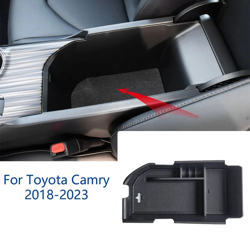 

For Toyota For Camry 2018-2023 Console Organizer Car Console Organize ABS Car Accessories Dustproof Waterproof Compatible Models