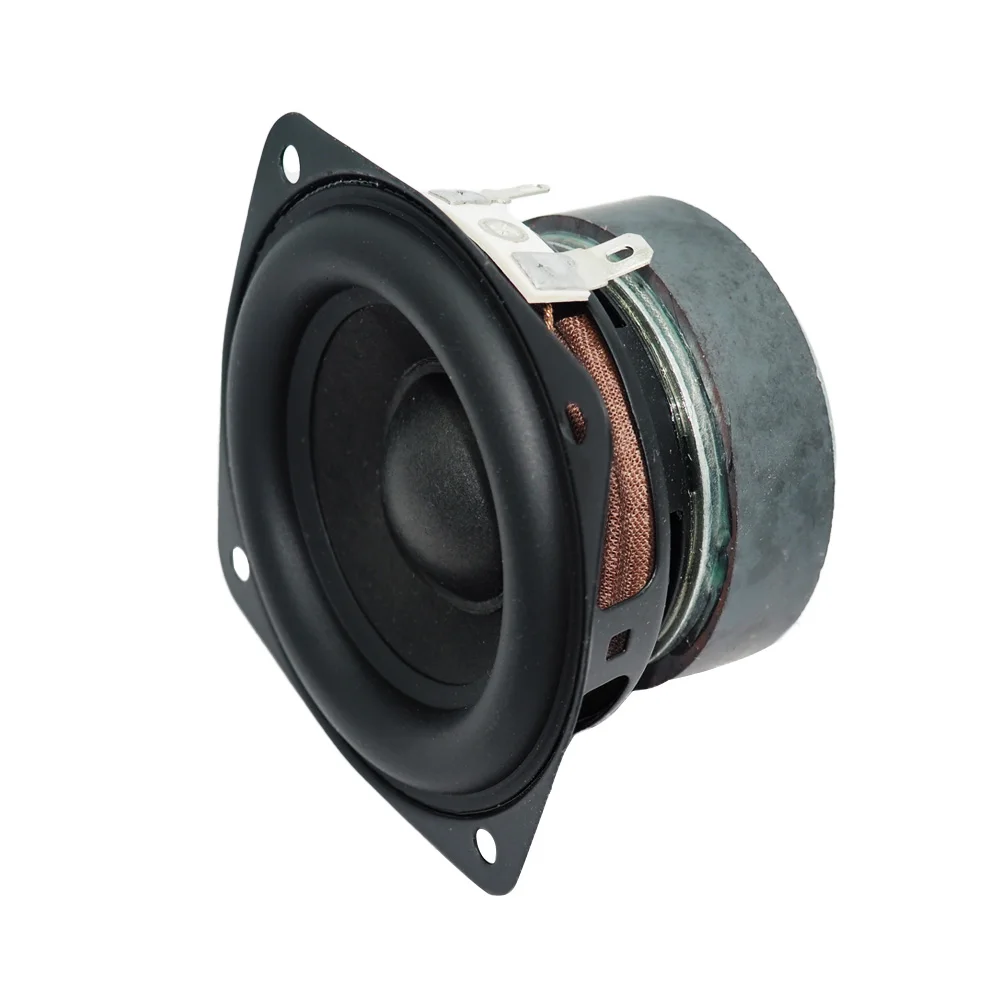 1pcs 78MM 4 Ohm 15W Subwoofer Speaker 3 Inch Convex Cap Bass Square Woofer DIY Bookshelf Speakers Hifi Home Sound Theater 3