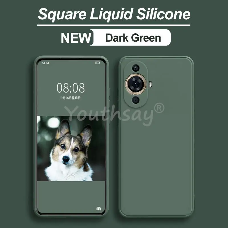 Silicone Liquid Phone Case - Plain Rubber TPU Protector Cover